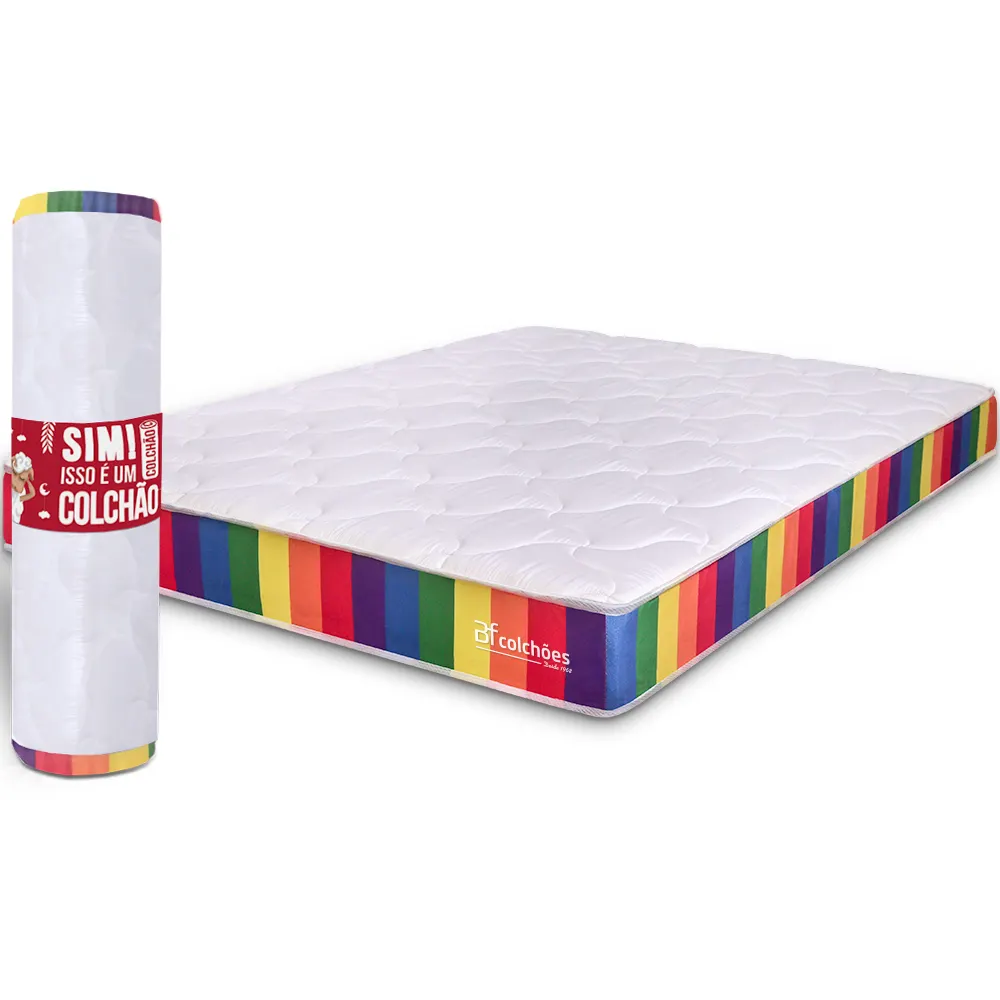 colchão casal rainbow d33 a vacuo